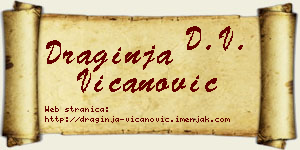 Draginja Vicanović vizit kartica